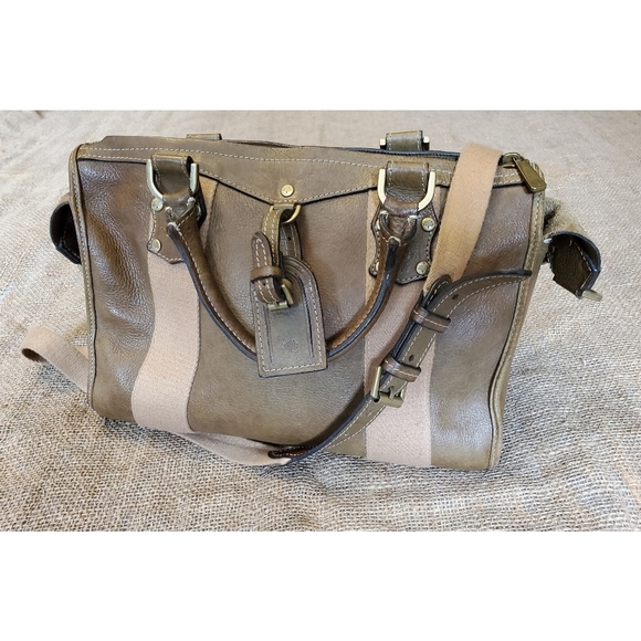 Mulberry Handbags - Authentic Mulberry Green Leather Shoulder Bag